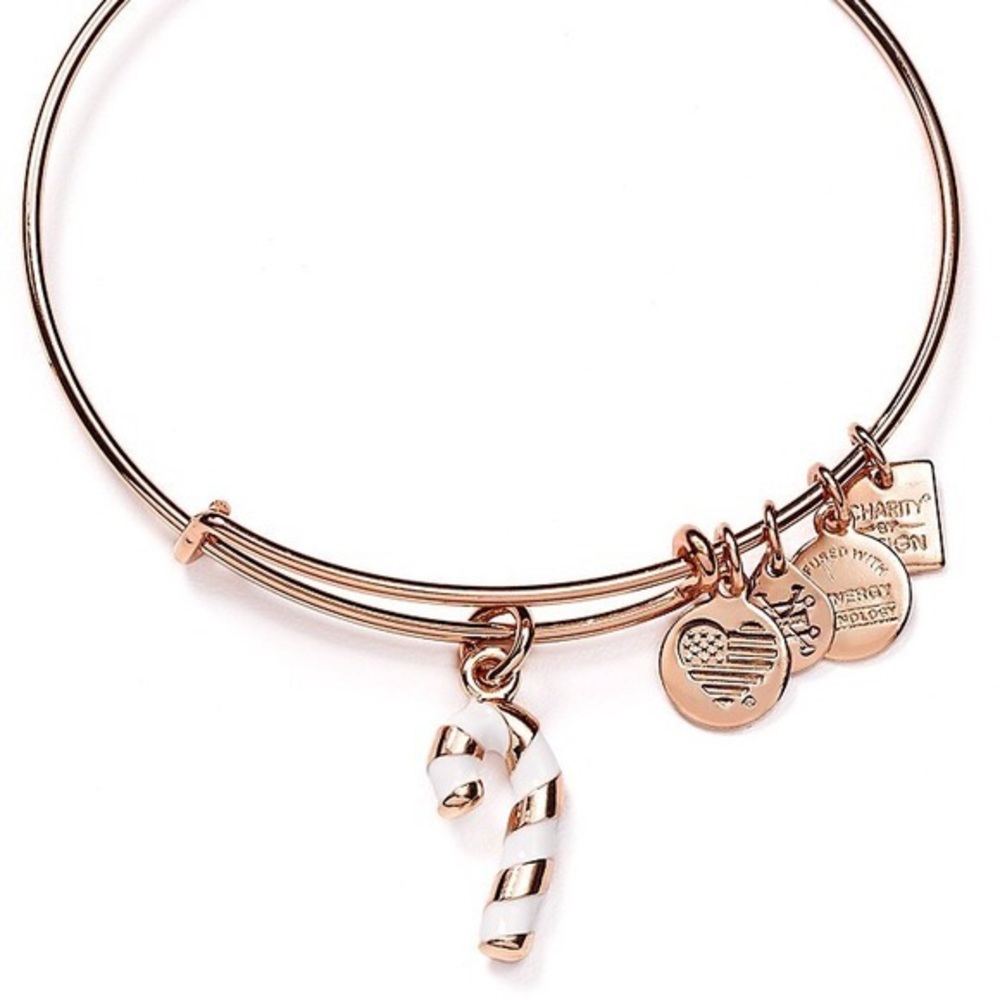 New! Alex and Ani candy cane holiday bracelet